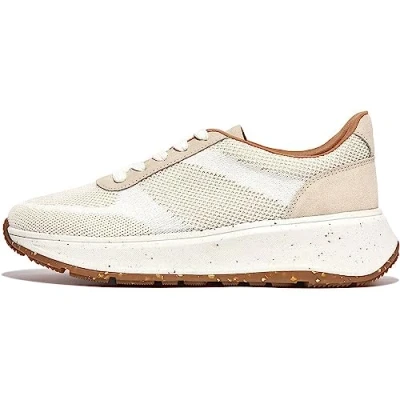Imagen de Fitflop F Mode e01 Knit Flatform Trainers, Zapatillas Mujer, Blanco, 37 EU