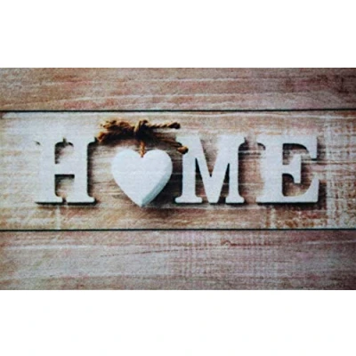 Imagen de ID Mate Home corazón Boston, Fibra sintética, Beige marrón, 50 x 80 0,5 cm