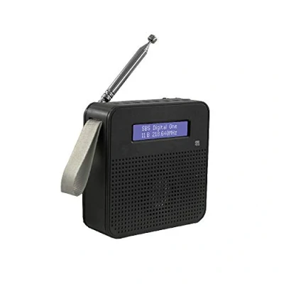 Imagen de Xtreme videogames Digital Radio Dab Dab+/FM WIFI BT Antena telescópica portátil 33197, Negro
