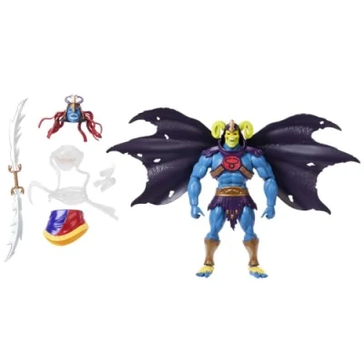 Imagen de Masters of the Universe Origins X ThunderCats Skell Ra Figura de acción articulada los años 80, Skeletor y Mumm Ra, 12,7cm, espada, cabezas, armadura capa intercambiables, JFX01