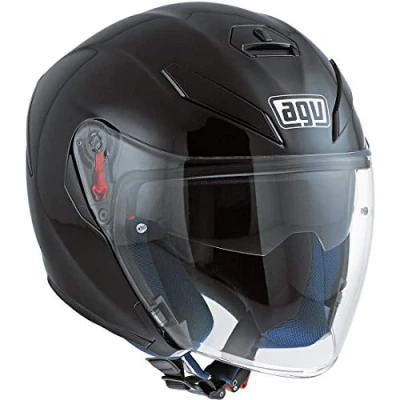 Imagen de AGV 1131A4G0 K 5 Jet Solid Casco Moto Jet, Negro Mate, XS