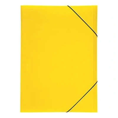 Imagen de Pagna Lucy Colours Carpeta con goma, fabricada en polipropileno, 3 lengüetas, A3, color amarillo
