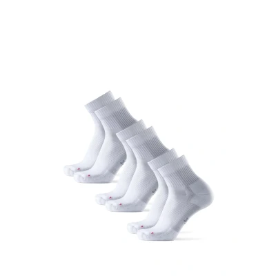 Imagen de DANISH ENDURANCE Calcetines de Running, Antideslizantes, Antiampollas, Hombres y Mujeres, 3 Pack Blanco 48 51