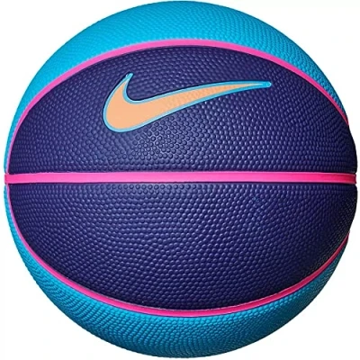 Imagen de Nike Unisex Balón de Baloncesto Swoosh Skills para Adultos, Azul láser, Real, Claro, Rosa y Naranja Trance, 3