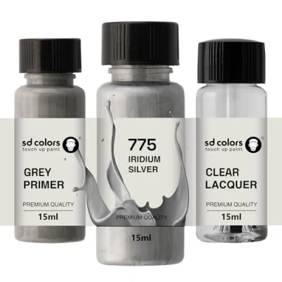 Imagen de SD COLORS IRIDIUM SILVER 775/9775 Pintura de retoque (15 ML), color plateado