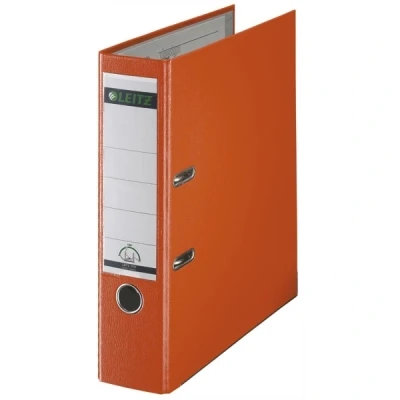 Imagen de Leitz 180 Lever Arch File Plastic Carpeta de cartón plástico Naranja anillas (De plástico, Naranja, A4, 600 hojas, 8 cm, 81 mm)