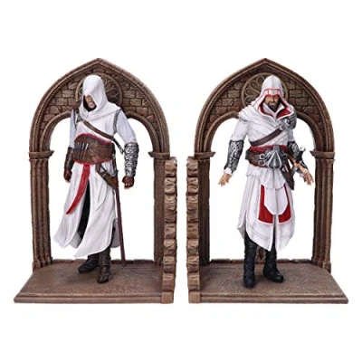 Imagen de Nemesis Now Sujetalibros para Juegos de Assassin&#039;S Creed Altair y Ezio Library, Color marrón, 24 cm (B5600T1)
