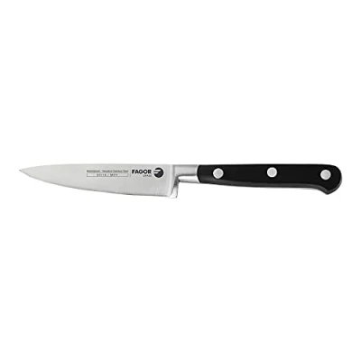 Imagen de Fagor Couper Cuchillo Cocina Pelador Profesional 10 cm Hoja Acero Inoxidable Grosor 2 mm, Ideal para Pelar Frutas, Verduras y Hortalizas, Mango Ergonómico