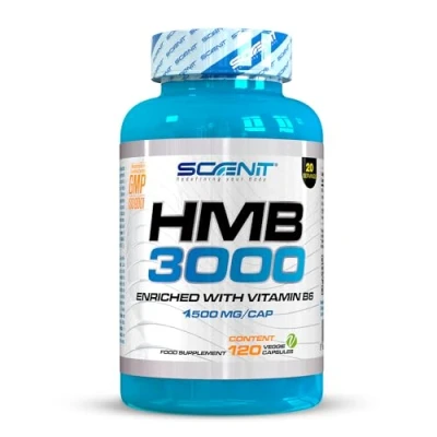 Imagen de HMB 3000 mg de Suplemento capsulas con Vitamina B6 Puro 120 cápsulas veganas