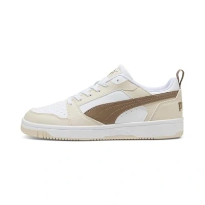Imagen de Puma Rebound V6 Low, Zapatillas Unisex Adulto, White Totally Taupe Alpine Snow, 41 EU