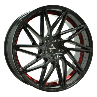 Imagen de KESKIN 5Taladro(s) 20in 112mm Llanta de aleación KT20 FUTURE negro mate socavado rojo KT208520511230BPRI