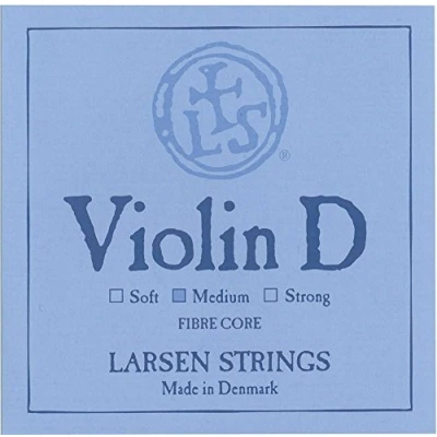 Imagen de Cuerdas para violín Larsen Original Synthetic,Fibre Core D Alu medium