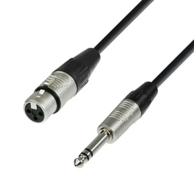 Imagen de Adam Hall Cables 4 STAR BFV 0060 Cable de Micro REAN XLR hembra a Jack 6,3 mm estéreo 0,6 m