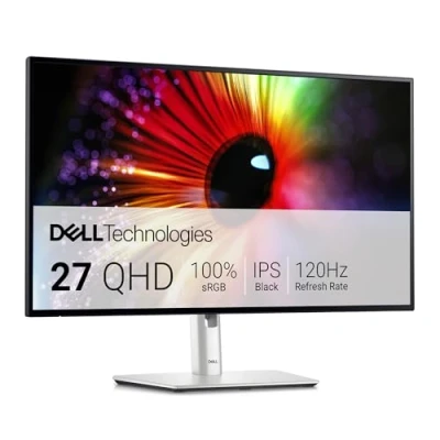 Imagen de Dell U2724D UltraSharp 27&quot; QHD (2560x1440) Monitor, 120Hz, IPS Black, 5ms, 98% DCI P3, 2x USB C, DisplayPort, HDMI, 3x USB, 3 Años de Garantía, Plata
