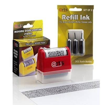Imagen de Protección de identidad Auto entintado Detener el robo Borrar Ocultar Rolling Privacy Stamp