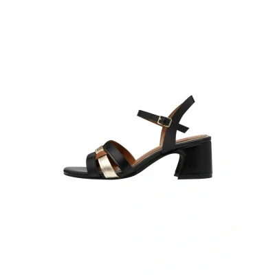 Imagen de MARCO TOZZI Sandalia de tacón para Mujer Piel 2 28223 42, talón, Peine Negro, 38 EU