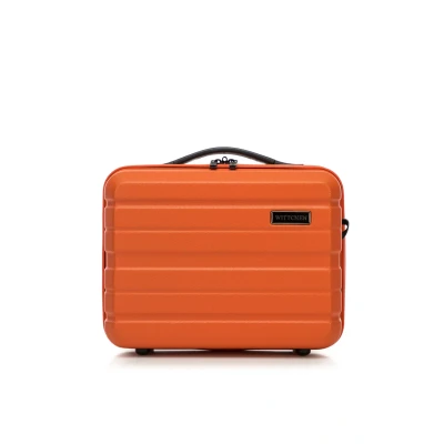 Imagen de WITTCHEN Comodo Line Maleta de cosméticos Estuche cosmético Bolso tocador Equipaje ABS Correa extraíble Tamaño XS Naranja