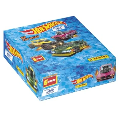 Imagen de Panini Hot Wheels Trading Cards Caja de 24 Fundas + 1 Tarjeta edición Limitada (005146BOX24F)