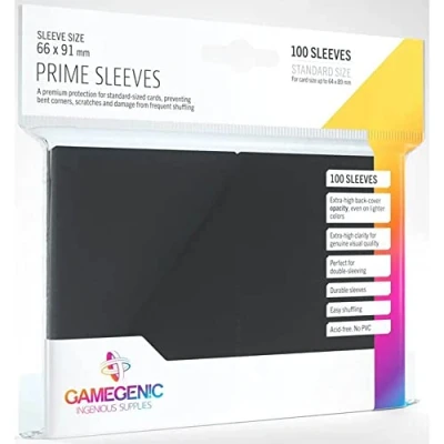 Imagen de Gamegenic GGS11018ML Prime Sleeves (100 Pack), Black