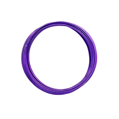 Imagen de Vaessen Creative Redondo Alambre de Aluminio, Morado (Lilac), 2 mm 5 m,
