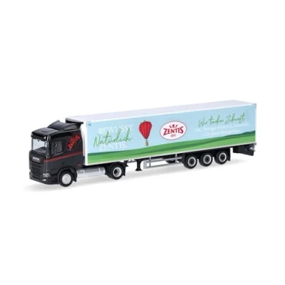 Imagen de Herpa Miniatura del camión Scania CR20 ND LNG Kühlkoffer Sattelzug Zentis (Nordrhein Westfalen/Aachen), Escala 1/87, maqueta de colleción, modelismo, Modelo aleman, Figura plástico