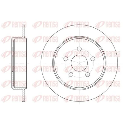 Imagen de REMSA 6901.00 Disco de freno Eje trasero 270, 270 9 5 macizo CHRYSLER: PT Cruiser Familiar, Cabrio, NEON 2
