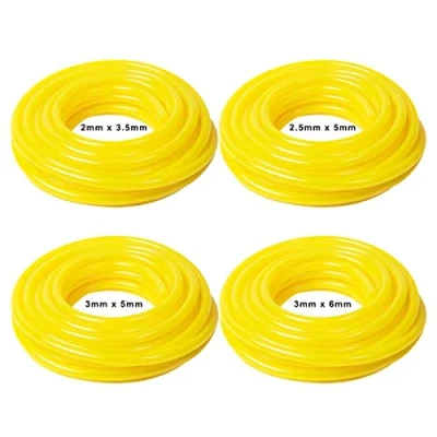 Imagen de Juego de 4 mangueras combustible, diámetro interior x exterior 2,5 5 mm,3 mm,2x 3,5 mm,3x 6mm,anguera gasolina, manguera aceite, diésel, PVC (1.5m)