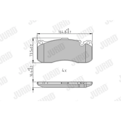 Imagen de JURID 573294J Juego de pastillas freno preparado para indicador desgaste sin accesorios BMW: 3 Coupé, Touring, 1 MINI: Hatchback