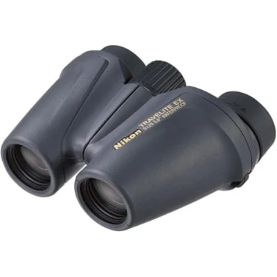 Imagen de Nikon Travelite EX Prismáticos (Prisma de porro, Impermeables, Lentes asféricas), Color Negro