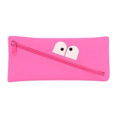 Imagen de PORTATODO SILICONA SAFTA CARITAS &quot;FUCSIA&quot;