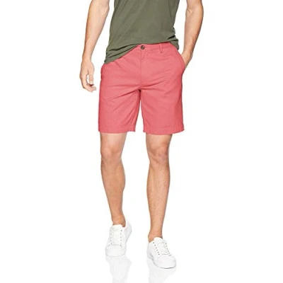 Imagen de Amazon Essentials Pantalones Cortos Chinos de Corte Ajustado con Pernera 23 cm Hombre, Rojo Frambuesa, 38W