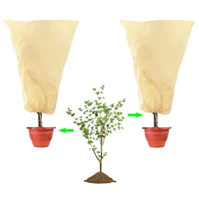 Imagen de CINGHIA Funda para Plantas,Saco Cubre Plantas,2 Piezas Cubiertas de Protección contra Heladas Plantas,Reutilizable Protege Bajas Temperaturas Flores Arbustos 80x120cm