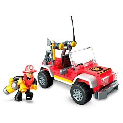 Imagen de Mega Construx SUV Rescate, Construye tu Propio y Escenas de Coche Juguete (Mattel GLK53), Multicolor