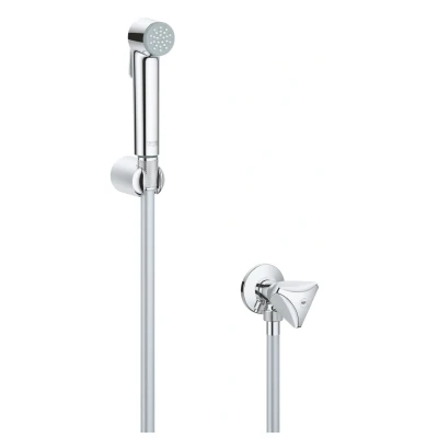 Imagen de Grohe 27 514 001 Conjunto de Ducha 1 Jet con Soporte, Cromo (Chrome), Flexo 1250 mm