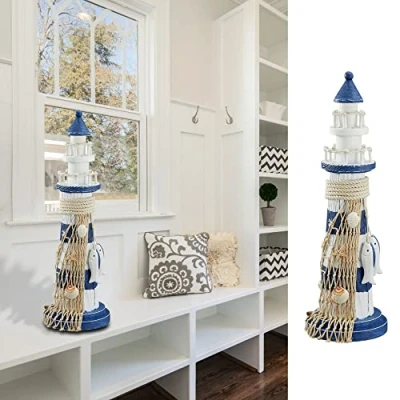 Imagen de Madera de Faro 33 cm Con peces