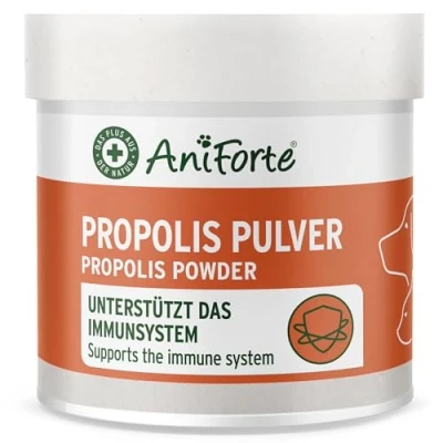 Imagen de própolis en Polvo de AniForte para Perros y Gatos 20g Apoyo Natural al Sistema inmunológico a la Piel través del Poder Naturaleza, el fortalece