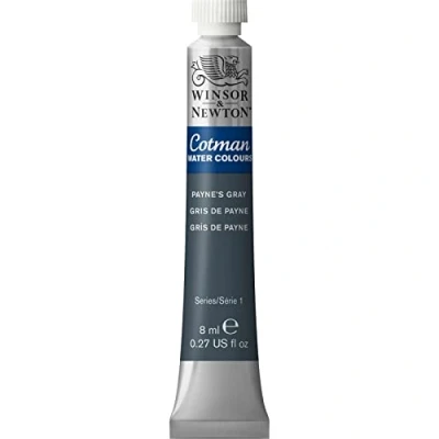 Imagen de Winsor &amp; Newton Cotman 8840105 Pintura de acuarela estudio, colores vivos con muy buenas propiedades procesamiento, tubo 8 ml, color gris