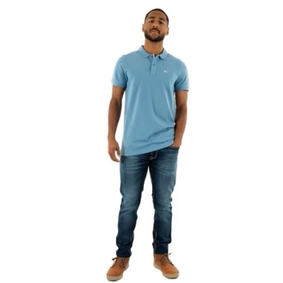 Imagen de Tommy Jeans Placket Polo, Hombre, Talla: 44, Colorado blue