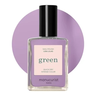 Imagen de MANUCURIST Green Esmalte de Uñas Lila Clásico 9 Free Vegano y Origen Biológico (80%) Manicura Profesional 15 ml (LISA LILAS)