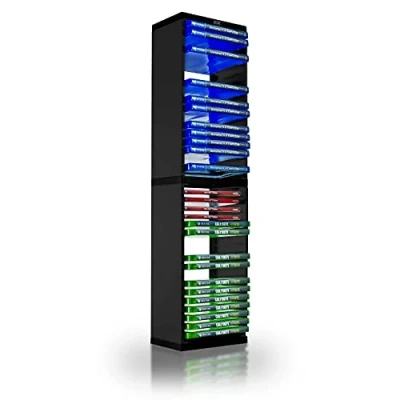 Imagen de ADZ Torre de almacenamiento universal para juegos Almacena 36 discos juego o Blu Ray Soporte PS4, PS5, Xbox One, Series X/S, Nintendo Switch y