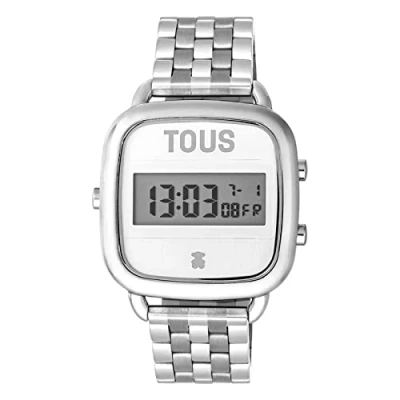 Imagen de TOUS Reloj digital con brazalete de acero D Logo
