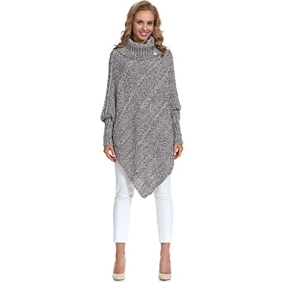 Imagen de Merry Style Poncho Ropa Mujer C46l4 (Grafito, One Size)