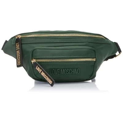 Imagen de Love Moschino EASY GO Riñonera, Mujer, Talla: One Size, Verde/nero