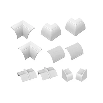 Imagen de D Line CLOAP22QSW 22x22mm Accesorios para Canaletas, Set de 10 Piezas Blanco