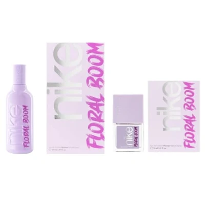 Imagen de NIKE Floral Boom, Colonia Mujer, Promoción 150 ml + 30 ml, Pack 2 Productos, Perfume Formato Spray, Eau de Toilette Natural y Femenina, Aroma Almizclado Floral, Fragancia Dulce, Intensa Duradera