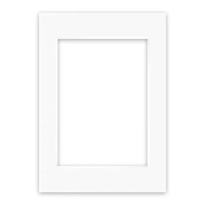 Imagen de nielsen Conservation Passepartout 1,5 mm, formato exterior 42x59,4 cm (DIN A2) para cuadros DIN A3, blanco puro claro liso
