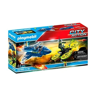 Imagen de Playmobil CITY Action Politiejet Drone Achtervolging Miniatura para niños, Talla: One Size, Multi coloured