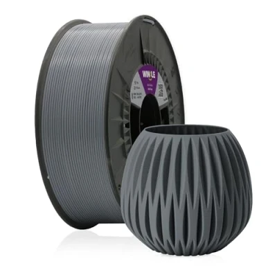 Imagen de WINKLE Filamento PLA 850 Gris Ceniza Impresora 3D 2,85mm 1kg Ingeo Resistente a Alta Temperatura Bobina