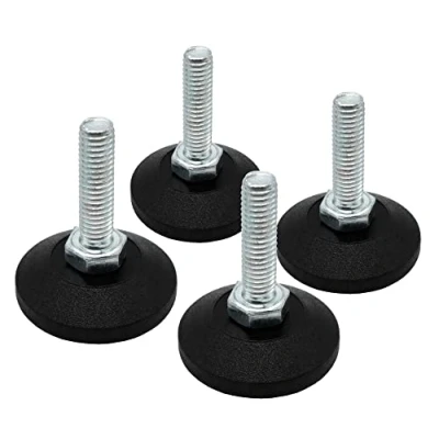 Imagen de Design61 4 tornillos de ajuste 38 mm diámetro con tornillo galvanizado M8 x 30 (pie giratorio)