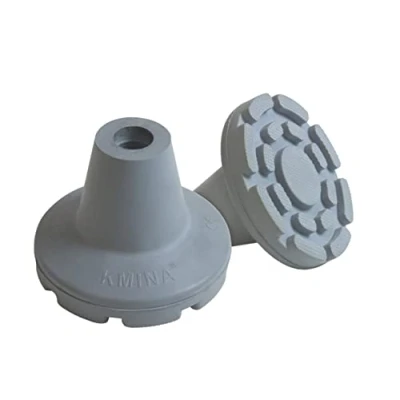 Imagen de KMINA Tacos Muletas Antideslizantes 22 mm, 21 mm y 20 (x2 uds), Conteras Muletas, Virolas de Goma para Anchas Grises Fabricado en España